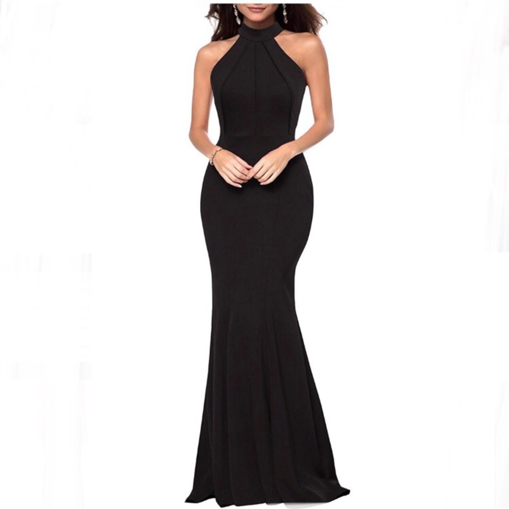 Black mermaid formal dress !
